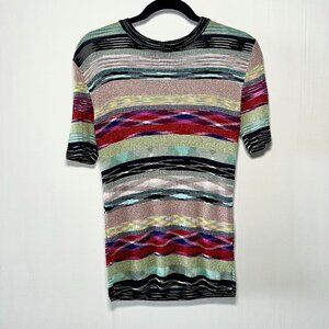Missoni Multicolor Striped Short-Sleeve T-Shirt